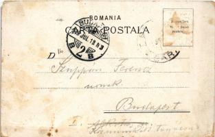 1903 Turnu Severin, Szörényvár; Vederea Cheului T. Severin, Vamele, Liceul Trajan / general view, po...