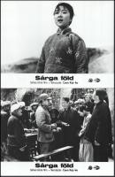 cca 1989 előtt készült, ,,Sárga föld" című kínai film jelenetei és szereplői, 9 db vintage prod...