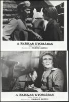 cca 1989 előtt készült, ,,A farkas nyomában" című szovjet film jelenetei és szereplői, 13 db vi...