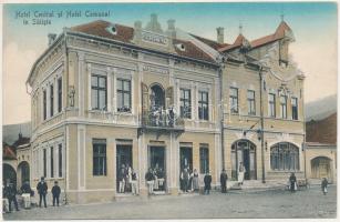 Szelistye, Salistea Sibiului; Központi és Községi szálloda és étterem. Dumitru B. Comsa kiadása / Hotel Central si Hotel Comunal, restaurant
