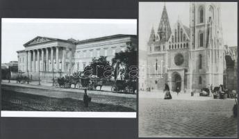 cca 1880 és 1930 között készült felvételek Budapestről, 5 db modern nagyítás Kotnyek Antal gyűjtemén...