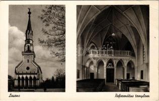 Losonc, Lucenec; Református templom belső. Salamon Károly kiadása / Calvinist church interior (EK)