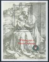 Karácsony, Dürer metszet blokk, Christmas, Dürer engraving block