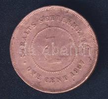 Straits Settlements 1897. 1c Viktória T:3- ph