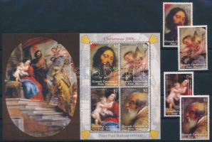 Rubens paintings set + mini sheet, Rubens festmény sor + kisív