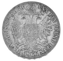 1866B Tallér Ag "Ferenc József" (18,53g) T:XF kis ph.
Hungary 1866B Thaler Ag "Franz...