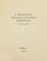 Horváth Zoltán: A Nehézipari Műszaki Egyetem Emlékérmei. Miskolc, 1985. Minikönyv lemezplakett-díszítés nélkül a külső borítón, készült 900 számozatlan példányban.