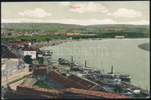 1917 Belgrád képeslap lila "K.und k. Militargeneralgoverment in Serbia"