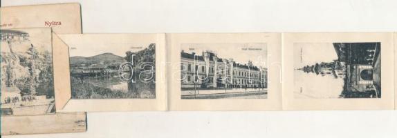Nyitra, Nitra; Püspöki vár. Leporellolap 10 képpel / bishop's castle. Leporellocard with 10 pic...