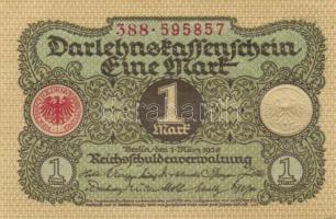 Német Birodalom / Weimari Köztársaság 1920. 1M (5x) közeli sorszámokkal T:I