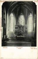 Késmárk, Kezmarok; Római katolikus templom, belső. Feitzinger Ede 1902/12. 531. Kr. / Inneres der kath. Kirche / Catholic church, interior (fl)