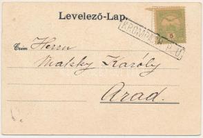 1903 Korompa, Krompach, Krompachy (Szepes); Evangélikus templom, bor és sörcsarnok, vendéglő és étte...