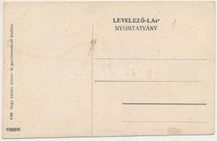 Mosóc, Mosovce; utca részlet, evangélikus templom. Nagy Sándor kiadása / street, Lutheran church (Rb...