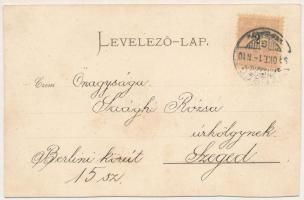 1899 (Vorläufer) Szatmárnémeti, Satu Mare; zárda, Igazságügyi palota, Vashíd. Lövy Miksa kiadása / n...