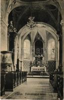 1922 Trencsén, Trencín; Plébániatemplom hajója, belső / church interior (EK)