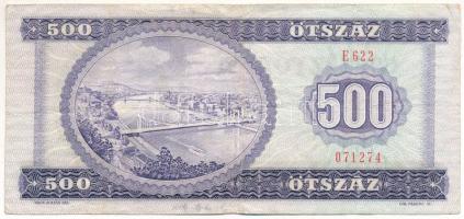 1990. 500Ft "E 622 071274" T:F tűzőgép-lyukak Adamo F43