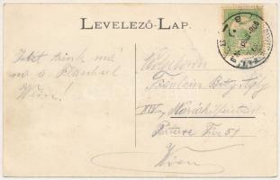 1908 Pozsonyivánka, Iványi, Ivánka, Ivanka pri Dunaji; Fő utca, Gróf Hunyadi kastély, Templom utca. ...