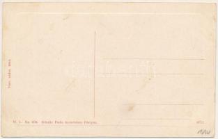 Pöstyén, Piestany; Pöstyéni alakok, mosóasszonyok a Vág partján. Schultz Paula kiadása. W.L. Bp. 878...