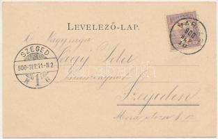 1900 Varjas, Varias; Római katolikus templom, Takarékpénztár, Schnur szálloda, Községháza. Schmidt E...