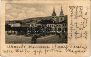 1903 Zsolna, Sillein, Zilina; Fő tér / main square