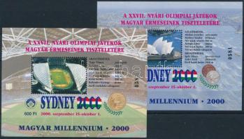 2000 Sydney nyári olimpia - Magyar Millennium emlékív pár azonos sorszámmal (0581)