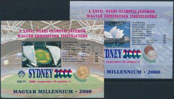 2000 Sydney nyári olimpia - Magyar Millennium emlékív pár azonos sorszámmal (0580)