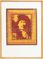 Zala Tibor (1920-2004): "A mester", 1986. Szitanyomat, papír. Jelzett. 1/15 számozással. 3...