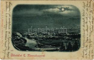 1899 (Vorläufer) Rózsahegy, Ruzomberok; látkép. Vozarik J. L. kiadása / general view (Rb)