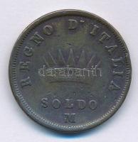 Olasz Államok / Napóleon Királysága 1812M 1S Cu "I. Napóleon" T:VF,F ph. 
Italian States ...