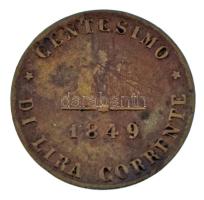 Olasz Államok / Velence / Forradalom 1849ZV 1c Cu T:XF,F karc
Italian States / Venice / Revolution ...