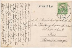 1916 Réte, Réthe, Reca (Pozsony megye); Református templom és paplak, Római katolikus templom és pap...