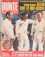 1969 Bunte német magazin egy száma, a Holdra szállás témájával.