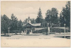 Borszék-fürdő, Baile Borsec; Főkút / Hauptbrunnen / fountain in the spa park