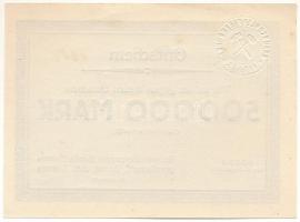Német Birodalom / Weimari Köztársaság / Borna / Bornai Barnakőszénbánya Rt. 1923. 500.000M T:AU kise...