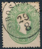 1861 3kr zöld / green, "OROSLAVJE"