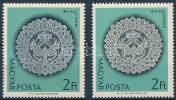 1964 Halasi csipke 2Ft, a csipke alatt a fekete háttér erősebb, kiterjedtebb + támpéldány