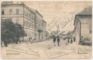 1906 Beszterce, Bistritz, Bistrita; utca. F. Stolzenberg kiadása / street (EM)