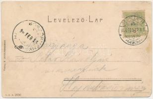 1906 Beszterce, Bistritz, Bistrita; utca. F. Stolzenberg kiadása / street (EM)