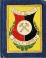 Faller Gusztáv és Faller Károly: Bányászat és kohászat történet. Miskolc, 1982. Minikönyv műbőr kötésben, zománc plakettel, csak 200 Kereskedelmi forgalomba nem került