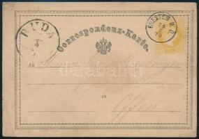 1870 2kr díjjegyes levelezőlap / PS-card "GRESTEN N. Ö." - "BUDA"