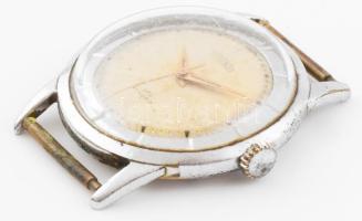 Technos karóra, mechanikus, 21 köves, működik, szíj nélkül, karcokkal, kopással, számlap d: 30 mm