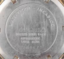 Technos karóra, mechanikus, 21 köves, működik, szíj nélkül, karcokkal, kopással, számlap d: 30 mm