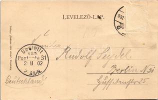 1902 Pozsony, Pressburg, Bratislava; vár, villa. Verlag Bediene dich allein / castle, villa (Rb)