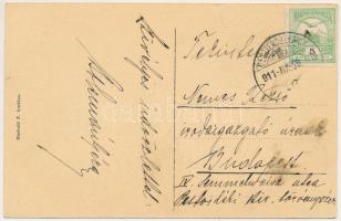 1911 Besztercebánya, Banská Bystrica; Szerpentin út. Machold F. kiadása / road (kopott sarok / worn ...