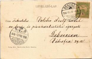 1906 Oravicabánya, Oravica, Oravicza, Oravita; Bányavölgy, Ferenc udvar. Montázs hölgyekkel és urakk...