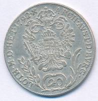 1792B 20kr Ag "I. Ferenc" (6,63g) T:VF 
Hungary 1792B 20 Kreuzer Ag "Franz I" (...