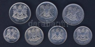 Szíria 1972-74. 7db (6klf) emlékpénz, benne FAO T:1/2,2,3