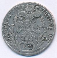 1777B/SK-PD 20kr Ag "II. József" (6,47g) T:VF 
Hungary 1777B/SK-PD 20 Kreuzer Ag "Jo...