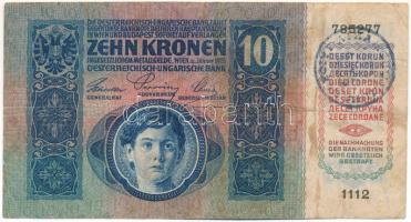 1915. 10K fekete "ROMANIA TIMBRU SPECIAL" felülbélyegzéssel T:F,VG folt
Adamo K11