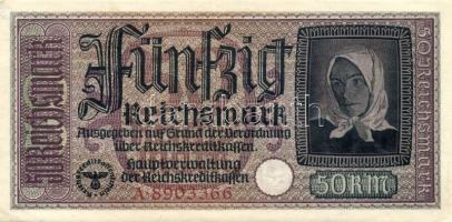 Német Birodalom / II. világháborús megszállások 1939. 50M (2x) egymás utáni sorszámokkal T:I-,II+